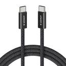Anker Zolo USB-C 240W cable fast charging a laptop on a workstation in Nairobi