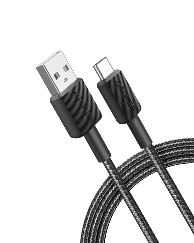 Anker 322 USB-A to USB-C Braided Charging 15W Cable (3ft)