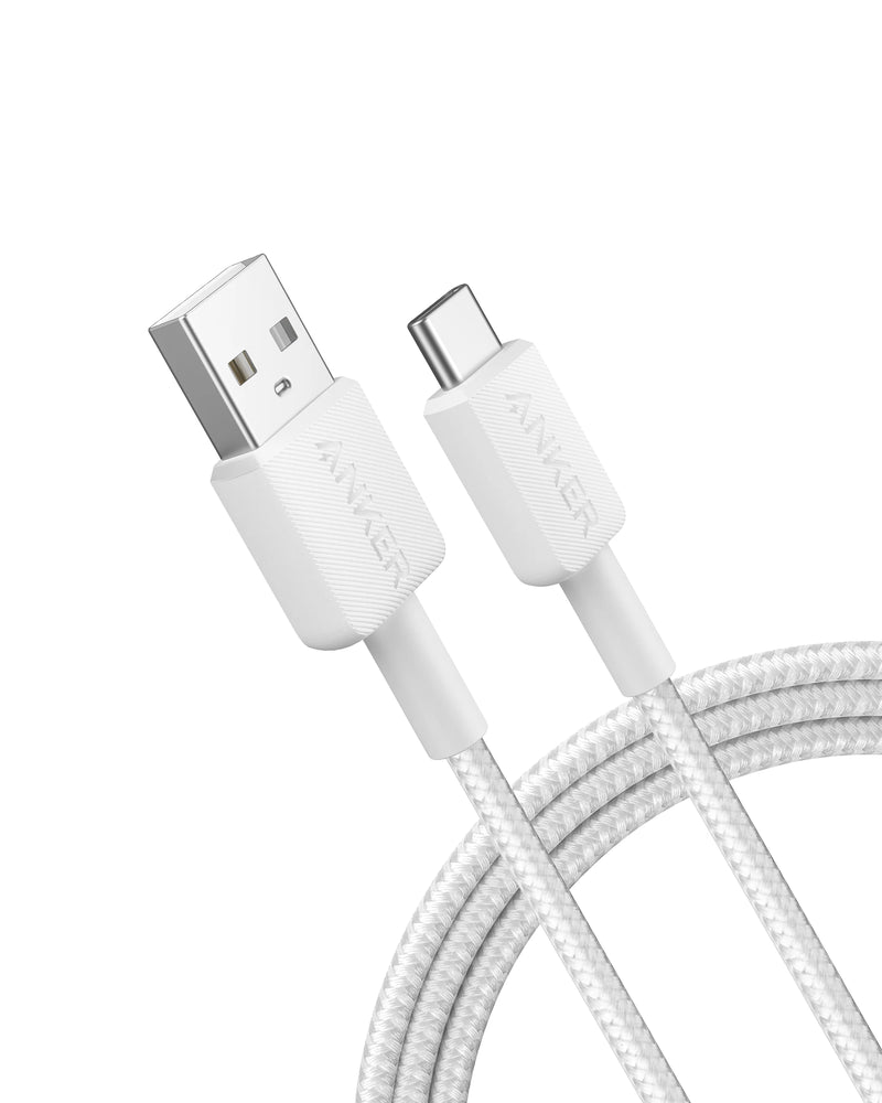 Anker 322 USB-A to USB-C Braided Charging 15W Cable (3ft)