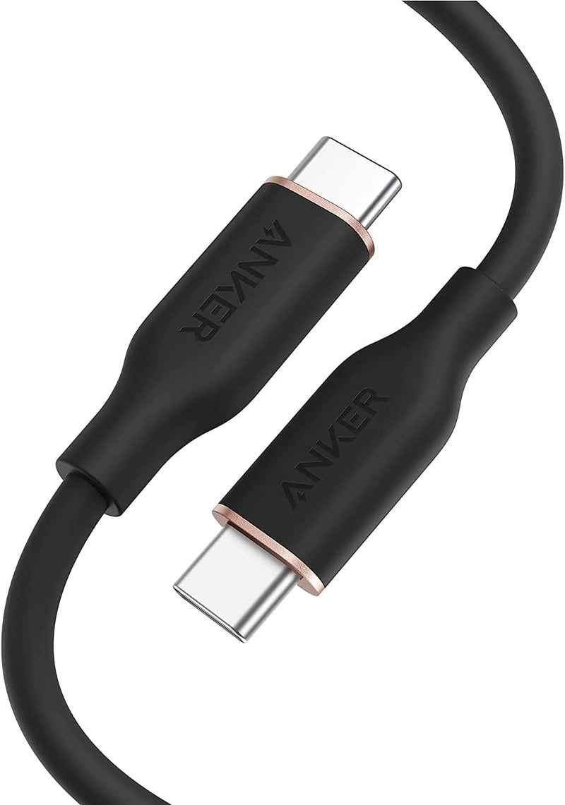 Anker PowerLine III Flow USB-C to USB-C 100W 0.9m/3ft (Black)-A8552H11