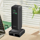 Anker Prime power bank with 100W charging base on desk