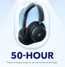 Anker Soundcore Space Q45 Adaptive Active Noise Cancelling Headphones (A3040011)-Reduce Noise by Up to 98%, 50H Playtime, App Control, LDAC Hi-Res Wireless Audio, Comfortable Fit, Clear Calls, Bluetooth 5.3