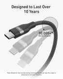 Anker 240W USB-C to USB-C braided charging cable