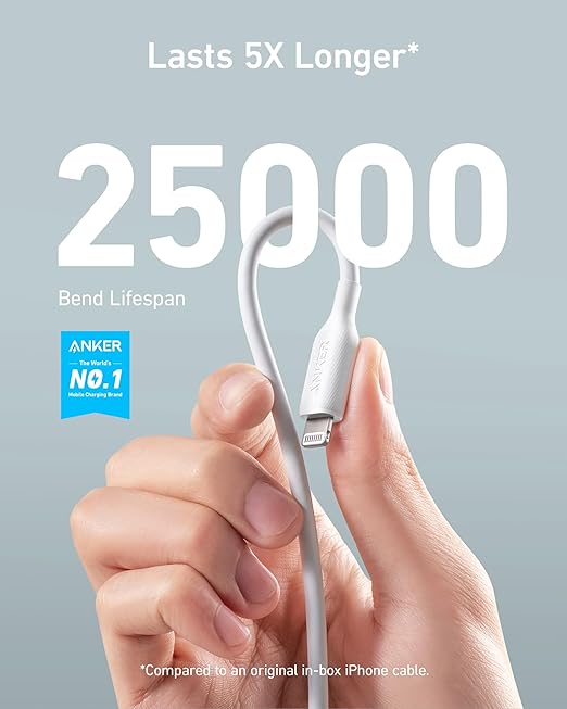 Anker Powerline III Lightning Cable, USB A to Lightning Cable (6FT)
