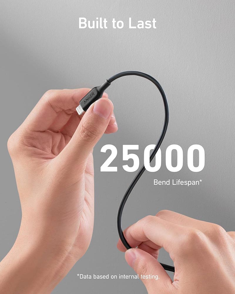 Anker Powerline III Lightning Cable, Ultra Durable USB A to Lightning Cable (6FT)