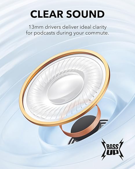 Anker Soundcore K20i Semi-in-Ear Wireless Bluetooth Earbuds