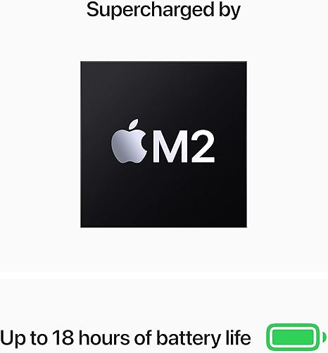 Apple MacBook Air M2 chip 8 core CPU 10 core GPU, 8GB RAM, 512GB SSD, 15.3"Inch