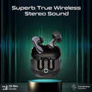 Promate BATON High-Definition Hybrid ANC TWS Earbuds with IntelliTouch – Premium Noise-Cancelling True Wireless Earbuds for Music, Calls, Gaming, Travel, and Professional Use