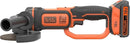 Black+Decker BCG720N-XJ 18V 5" Cordless Angle Grinder – Portable Power Tool for Metal & Wood Cutting