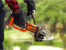 Black+Decker BCG720N-XJ 18V 5" Cordless Angle Grinder – Portable Power Tool for Metal & Wood Cutting