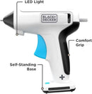 Black+Decker BCGL115-XJ 3.6V Cordless Glue Gun – Portable Hot Melt Adhesive Tool for DIY, Crafts & Home Repairs