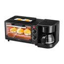 Nunix BE-12 3-in-1 Breakfast Maker-12L Oven, Coffee Maker &amp; Nonstick Frying Pan Combo – Bake, Brew &amp; Fry at Once with Energy Efficiency and Easy Operation