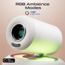 Promate Beamer-250R 4K Compatible Wireless LCD Projector – Portable Smart Projector for Home Theater, Office Presentations, Gaming, and Multimedia Applications