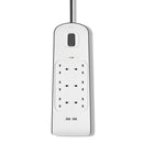 BELKIN BSV604AF2M 2.4 Amp USB Charging 6-outlet Surge Protection Strip – Protects your devices from power surges while providing multiple outlets and fast USB charging for safe and convenient everyday use