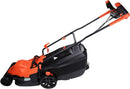 Black + Decker BEMW471BH-GB 38cm 1600W Electric Lawn Mower – Powerful Corded Grass Cutter