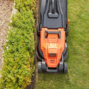 Black + Decker BEMW481ES-GB 42CM 1800W Electric Lawn Mower – Powerful Corded Garden Grass Cutter for Easy Lawn Maintenance