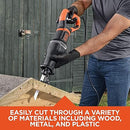 Black+Decker BES301K-GB 750W Reciprocating Saw – Powerful Corded Tool for Wood, Metal & DIY Projects