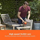 Black + Decker BEW210-GB 230W 125mm Orbital Sander – Powerful Finishing Tool for Wood, Paint & DIY Projects