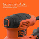 Black + Decker BEW210-GB 230W 125mm Orbital Sander – Powerful Finishing Tool for Wood, Paint & DIY Projects