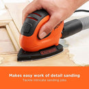 Black+Decker BEW230 55W Mouse Sander – Compact & Powerful Wood, Paint, and DIY Sanding Tool