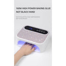 SUN BM-18 168W 2-in-1 LED UV Nail Curing Lamp – 72 LED Lights, Fast Gel Polish Dryer for Professional & Home Use