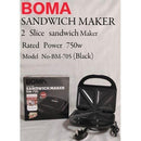 BOMA BM-705 2-Slice Sandwich Maker – Fast Heating, Non-Stick Plates, Easy to Clean, Ideal for Home, Office & Small Café Use