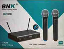 BNK BK901 VHF Dual Channel Wireless Microphone System- Provides clear and reliable audio transmission for presentations, performances, meetings, and entertainment events
