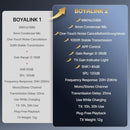 BOYA BOYALINK 2 Wireless Lavalier Microphone for iPhone Camera Android, 48 KHz 24 Bit