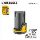 UYUSTOOLS BTR122 High-Performance Rechargeable Power Tool Battery – Long-Lasting, Compatible with Cordless Drills, Impact Drivers & Other UYUSTOOLS Tools – 12V Lithium-Ion Replacement Battery for Maximum Runtime