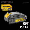 UYUSTOOLS BTR202 Rechargeable Lithium-Ion Battery – High-Capacity Replacement Power for Cordless Tools, Electric Devices, and DIY Equipment – Long-Lasting Performance & Fast Charging