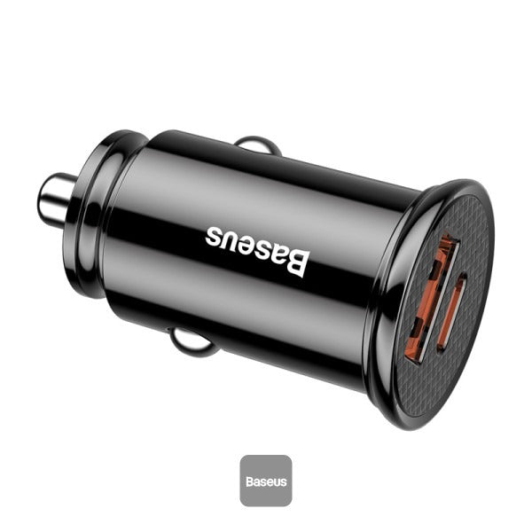 Baseus CCALL-YS01 Car Charger Circular Plastic A+C 30w PPS