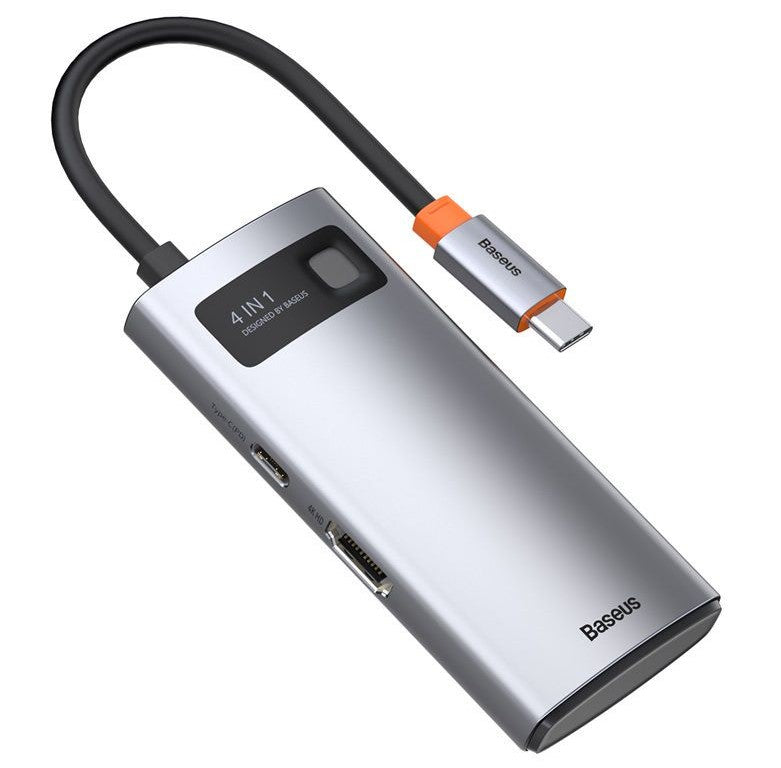 Baseus Metal Gleam Series 4-in-1 Multifunctional Type-C HUB Docking Station