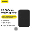 Baseus P10022804113-00 Airpow Magnetic Mini Wireless Fast Charge Power Bank 20000mAh 20W 