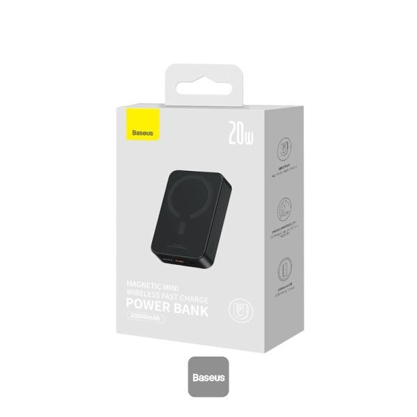 Baseus P10022804113-00 Airpow Magnetic Mini Wireless Fast Charge Power Bank 20000mAh 20W 