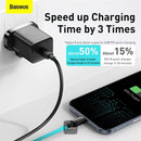 Baseus TZCCSUP-K01 fast wall charger 20W Super Si 1C USB Type C UK + USB Type C 