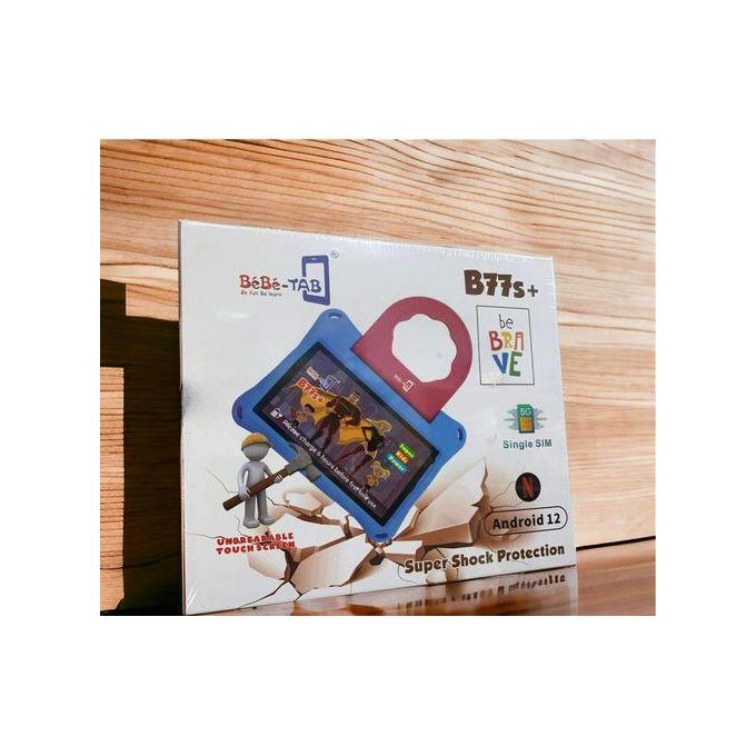 BebeTab B77s 6GB RAM,256GB kids tablet USB, Wi-Fi,GSM capacity 3000mAh,Display: 7″ HD Capacitive Screen, 1024 x 600 Pixels,Camera: 5MP Rear, 2 MP Front