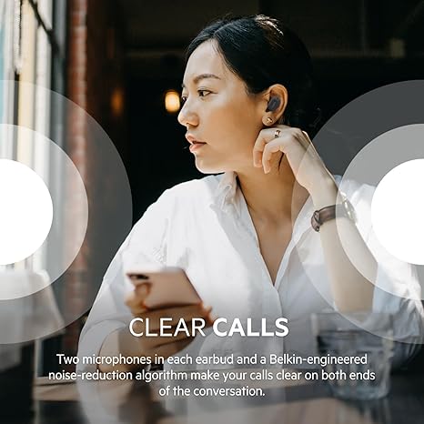 Belkin AUC005BTBK Soundform Play True Wireless Earbuds, Wireless Earphones