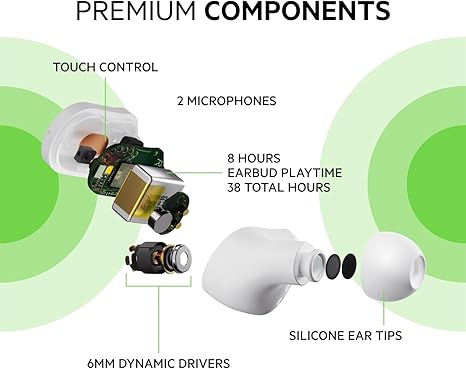 Belkin AUC005BTWH Soundform Play True Wireless Earbuds