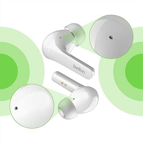 Belkin AUC006BTWH Soundform Flow Noise Cancelling Earbuds