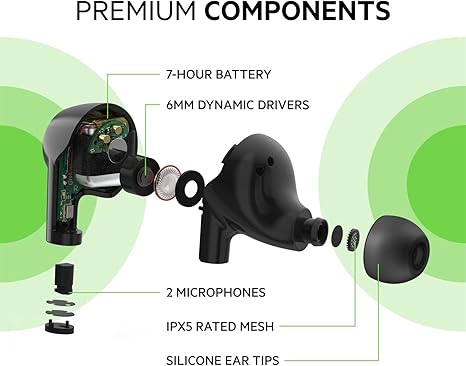 Belkin AUC009btBLK Soundform Bolt True Wireless Earbuds Black