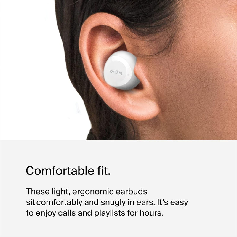 Belkin AUC009btWH SoundForm Bolt True Wireless Earbuds, Wireless earphones 