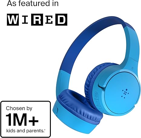 Belkin AUD002BTBL Soundform Mini On-Ear Headphones For Kids