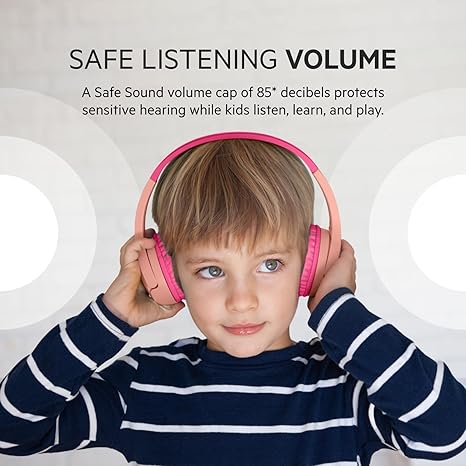 Belkin AUD002BTPK Soundform Mini On-ear  Headphones For Kids - Pink