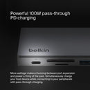 Belkin AVC009BTSGY USB C Multiport Adapter 7IN1