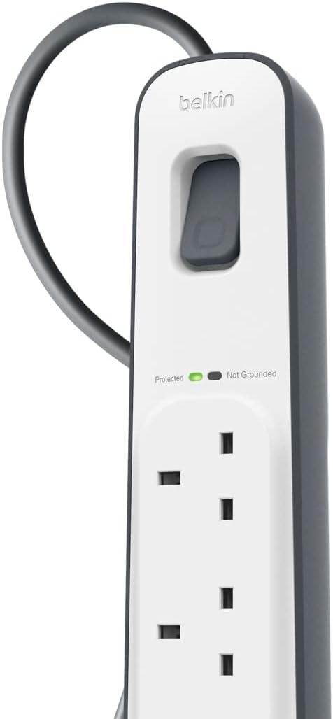 Belkin BSV400AF2M 4 Way/4 Plug 2 m Surge Protection Extension Lead Strip
