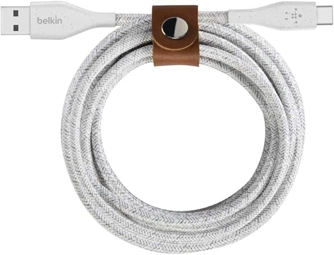 Belkin F2CU069BT04-WHT Cable Duratek Plus USB-C to USB-A WITH STRAP 1m - White