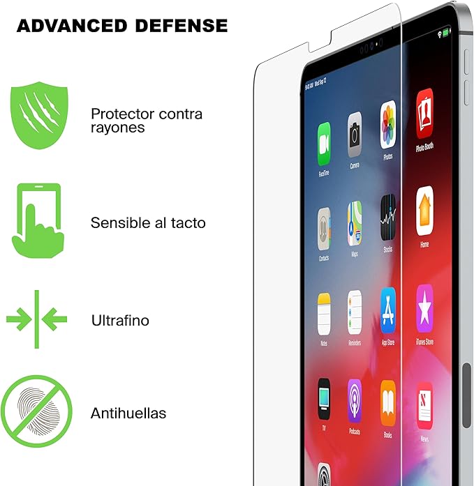 Belkin F8W934zz Tempered Glass Screen Protector For Ipad Pro 11” And Ipad Air 4 10.9