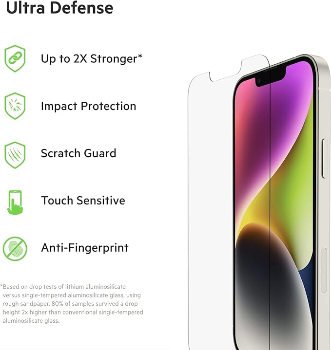 Belkin OVA078zz Ultra Glass Treated Screan Protector For Iphone