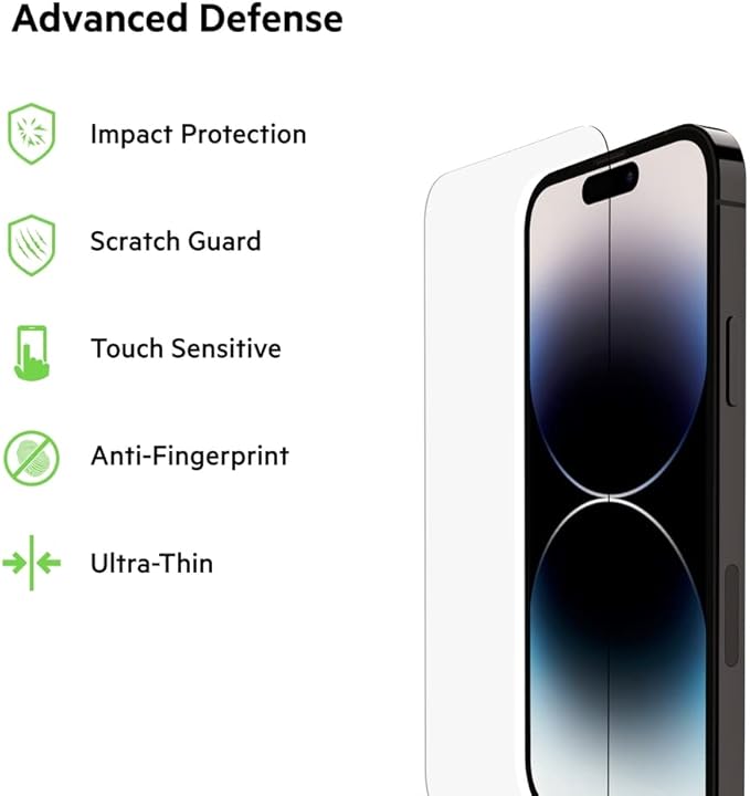 Belkin OVA101ZZ Glass Treated Screen Protector For Iphone 14 Pro