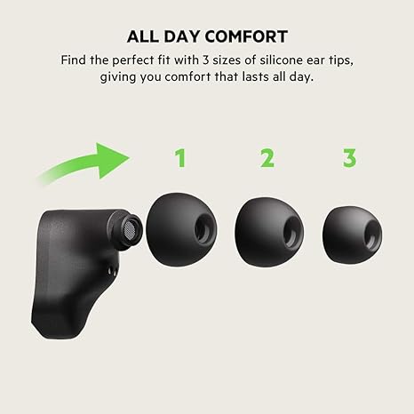 Belkin PAC002BTBK-GR Sounform True Wireless Stem Earbuds With Wireless Charging